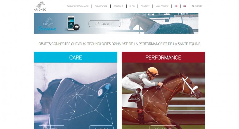 Arioneo, objets connectés pour chevaux, technologies d’analyse de la perfomance et de la santé équine