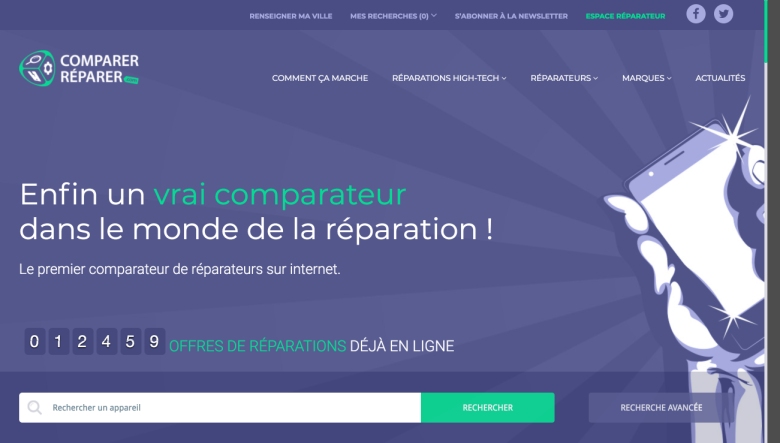 Comparer-Reparer.com, Comparateur de réparateurs high-tech