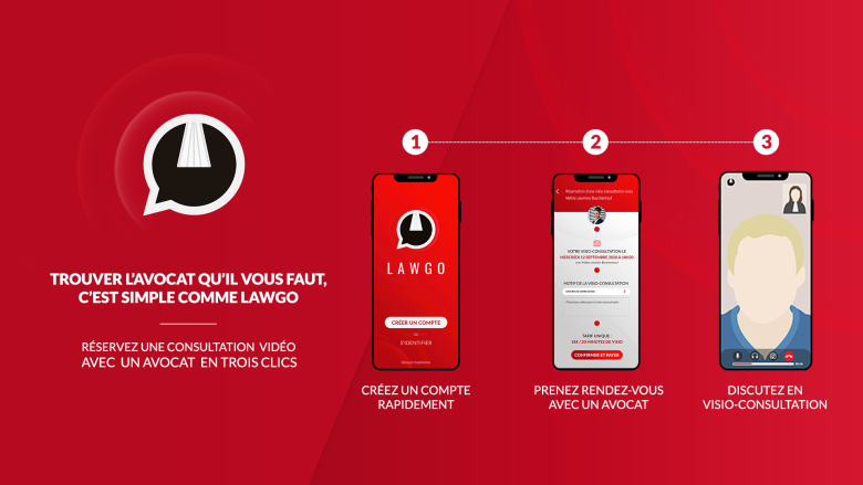 LawGo, l’application de visio Avocat / Client