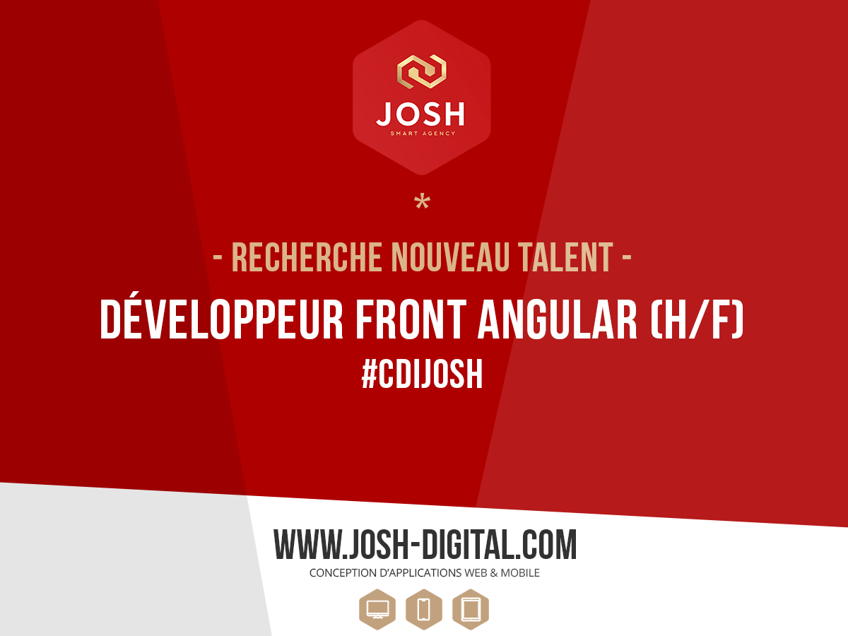 RECRUTEMENT : DEVELOPPEUR FRONT-END ANGULAR (H/F) – POSTE EN CDI